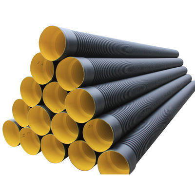 DN600 HDPE أنابيب الصرف الأسود SN16 المموج HDPE أنابيب الصرف