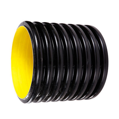 SN8 DN300 أنابيب الصرف HDPE لمياه الأمطار بطول 6 متر أنابيب الصرف الصحي HDPE